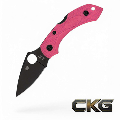 Spyderco Dragonfly 2 Pink CPM S30V Black Blade Living Beyond Breast Cancer C28FPPNS30VBK2.
