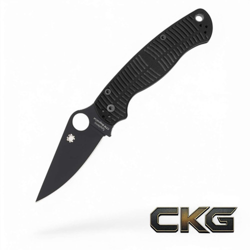 Spyderco Para Military 2 Salt Black G-10 CPM MagnaCut Black Blade C81GMCBKP2.