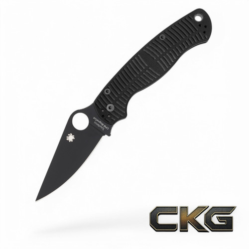Spyderco Para Military 2 Salt Black G-10 CPM MagnaCut Black Blade