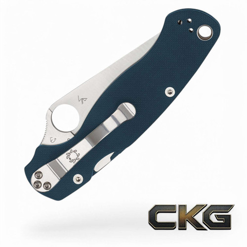Spyderco Para Military 2 Cobalt Blue G-10 CPM SPY27 C81GPCBL2.