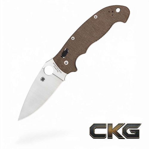 Spyderco Manix 2 XL Brown Canvas Micarta CPM CRU-WEAR C95MPCW2. Spyderco Manix 2 XL Brown Canvas Micarta CPM CRU-WEAR C95MPCW2.