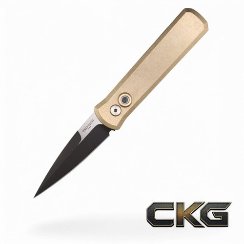 ProTech Godson Custom Stonewashed Blade BronzeAL MOP 7111.