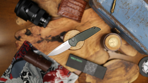 Protech TR-3 Tactical Response Green Fish Scale