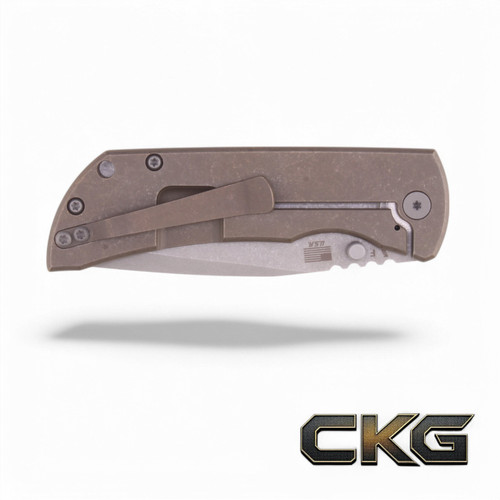 McNees Knives MAC2 3.5- Atomic Bronze cowboy Richlite Inlay