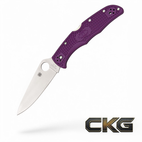 Spyderco Endura 4 Lightweight Purple Flat Ground
