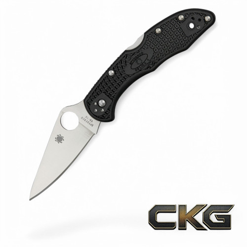 Spyderco Delica 4 Lightweight Black Flat Ground
