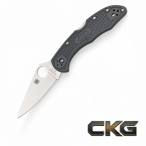 Spyderco Delica 4 Lightweight Gray Flat Ground