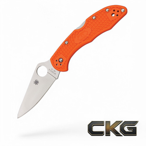 Spyderco Delica 4 Lightweight Orange Flat Ground