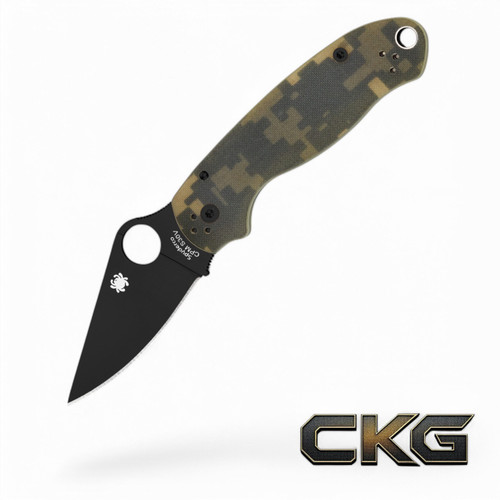 Spyderco Para 3 Camo Black Blade
