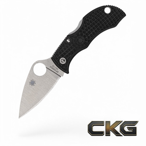 Spyderco Manbug Black Lightweight Leaf Spyderco Manbug Black Lightweight Leaf