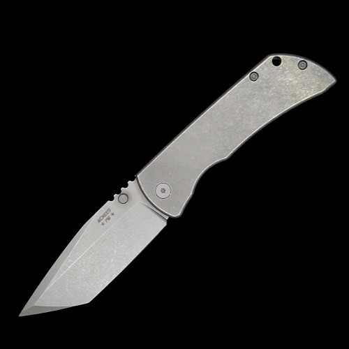 McNees Knives Mac 2 3.5" Tanto Smooth Stonewash SIMS1T2195