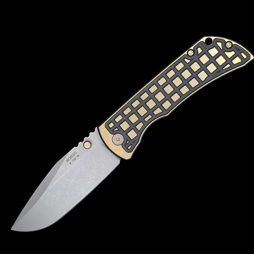 MCNEES KNIVES MAC 2 3.5" SPEAR POINT FRAG BLACK BRONZE SIMS1T2192