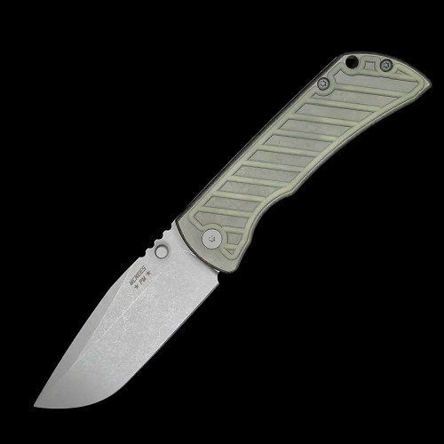 MCNEES KNIVES MAC 2 3.5" DROP POINT FASTBACK GREEN/ BRONZE SW SIMS1T0567
