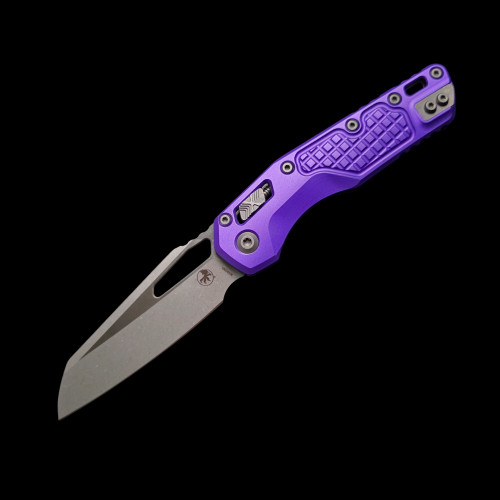 Microtech MSI S/E Apocalyptic Frag Aluminum Purple Microtech MSI S/E Apocalyptic Frag Aluminum Purple