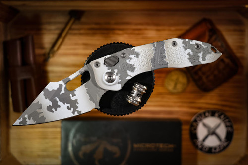 Microtech Stitch Auto Signature Series Arctic Camo