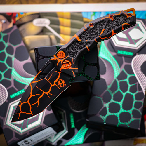 Heretic Knives Medusa Auto Recurve - Magma Orange H012-MAG-OG