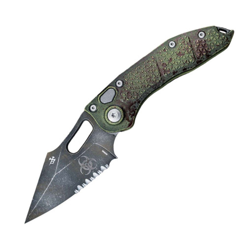 MICROTECH KNIVES STITCH PART SERRATE OUTBREAK 169-2OBS