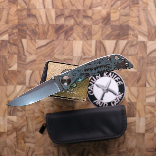 Spartan Harsey Folder Warthog Engraved 3.25" S45VN SF10SW-W-U Spartan Harsey Folder Warthog Engraved 3.25" S45VN SF10SW-W-U