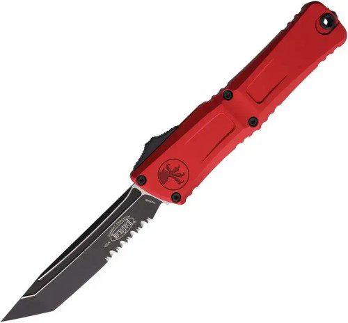 Microtech Combat Troodon T/E Gen III Red Partial Serrated 1144-2RD