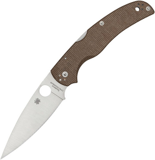 Spyderco Native Chief Brown Canvas Micarta CPM CRU-WEAR 01