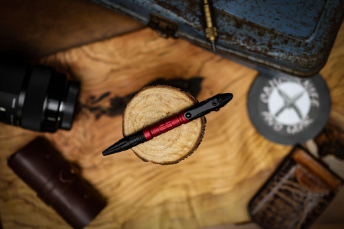 Heretic Knives Thoth Tactical Pen Red 01 H038-AL-RB