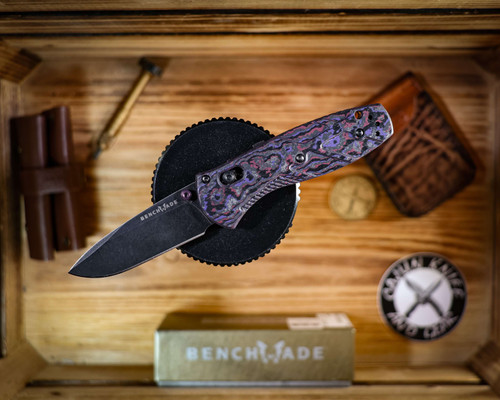 Benchmade Mini-Barrage Gold Class Purple Haze Assisted Opening 585BK-251-U
