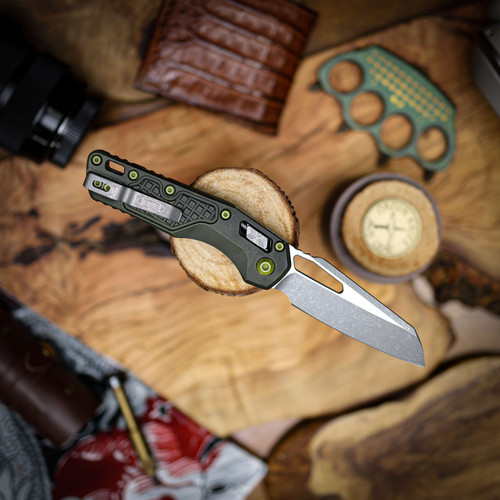 Microtech MSI Frag Distressed Grenade Green Apocalyptic