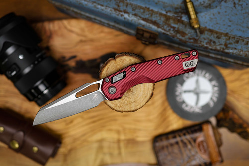 Microtech MSI Apocalyptic Standard Fluted Aluminium Merlot 210-10APFLMR