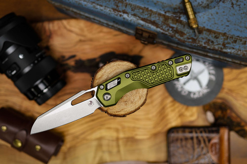 Microtech MSI Stonewash Standard Aluminum Frag Od Green 210-10FROD