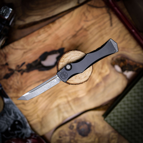 Microtech Halo IV Tanto Apocalyptic Finish Stainless 1151-10APMS1