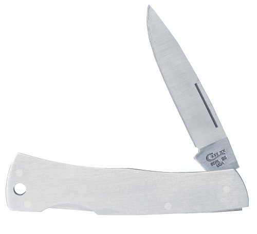 Case Brushed Stainless Steel Executive Lockback