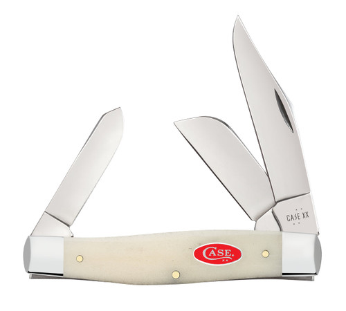CASE SMOOTH NATURAL BONE LARGE STOCKMAN