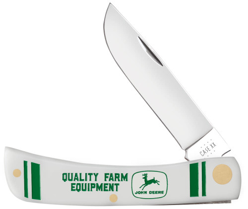CASE JOHN DEERE EMBELLISHED SMOOTH WHITE SYNTHETIC SOD BUSTER® JR