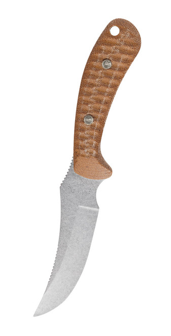 CASE SCULPTED NATURAL CANVAS LAMINATE W/ RED G-10 RIDGEBACK® HUNTER WITH SHEATH