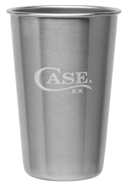 CASE STAINLESS STEEL PINT GLASS