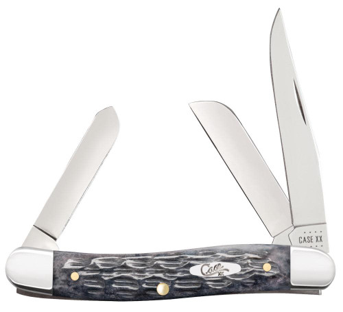 Case Pocket Worn Gray Bone Crandall Jig Medium Stockman