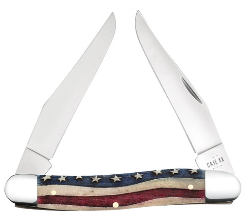 CASE STAR SPANGLED SERIES EMBELLISHED SMOOTH NATURAL BONE MUSKRAT