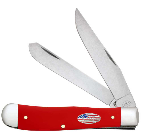 Case American Workman Smooth Red Synthetic CS Trapper 73930
