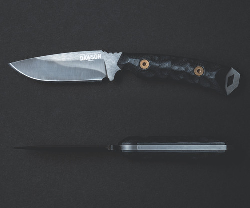 Dawson Knives Contractor Hamon - Differential Heat Treat / Black G10