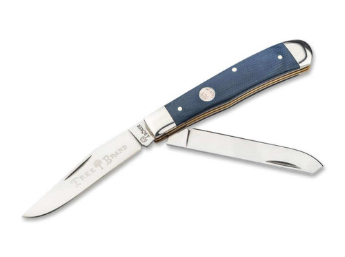 BOKER TREEBRAND TRAPPER CANVAS MICARTA, DENIM