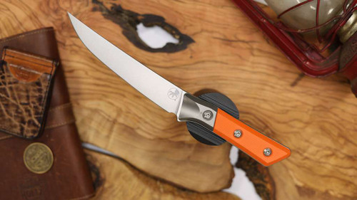 MICROTECH 6.125" BONING KNIFE - STONEWASH STANDARD EMBER G-10 3100B-10EM