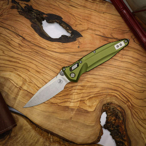 MICROTECH SOCOM DELTA RAM-LOK S/E STONEWASH STANDARD OD GREEN TACTICAL KNIFE 159RL-100D
