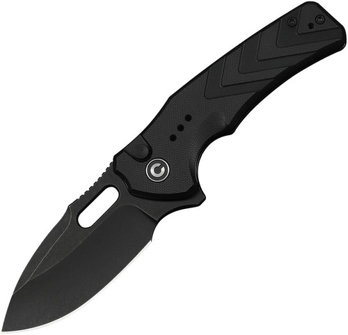 Civivi Vexron Button Lock Black G10