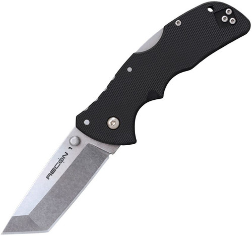 COLD STEEL MINI RECON 1 / TANTO POINT / 7" OVERALL / 3" BLADE / 3MM THICK / 4" GRN HANDLE / AUS10A