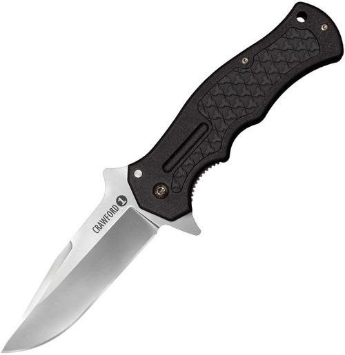 COLD STEEL CRAWFORD1 / 8-3/8" OVERALL / 3.5" BLADE / 3.3MM THICK / 4034SS / 4-7/8" BLACK ZY-EX HANDLE