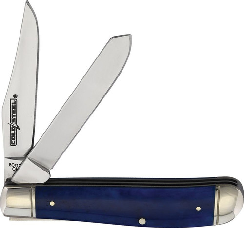COLD STEEL MINI TRAPPER / 2.5" CLOSED / 2 BLADES (2.6" - 2.7") / 8CR13MOV STEEL / BLUE BONE / BLISTER PACK