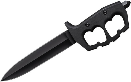 COLD STEEL CHAOS DOUBLE EDGE / 13.5" OVERALL / 7.5" BLADE / 4.5MM THICK / SK-5 HIGH CARBON STEEL / 6" 6061 ALUMINUM HANDLE / SECURE-EX SHEATH