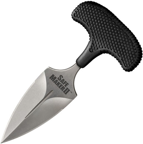 COLD STEEL SAFE MAKER II / 5" OVERALL / 3.25" BLADE / 4.6MM THICK / AUS8A STONEWASH / 1.75" HANDLE / SHEATH