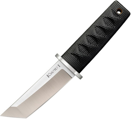 COLD STEEL KYOTO I / 6-5/8" OVERALL / 3.25" BLADE / 3MM THICK / 8CR13MOV / 3-3/8" KRAY-EX HANDLE / BELT CLIP