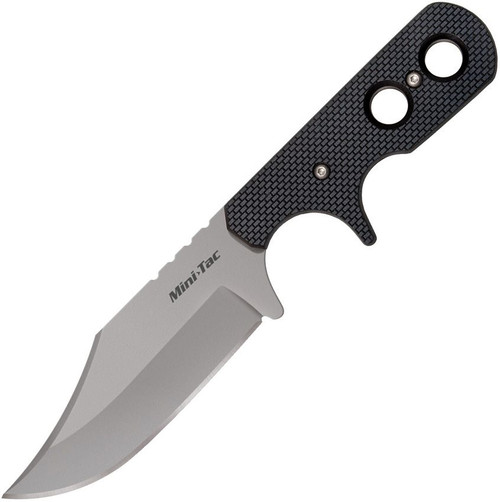 COLD STEEL MINI TAC BOWIE / 6-7/8" OVERALL / 3-5/8" BLADE / 2.5MM THICK / 8CR13MOV / 3.25" HANDLE / SHEATH